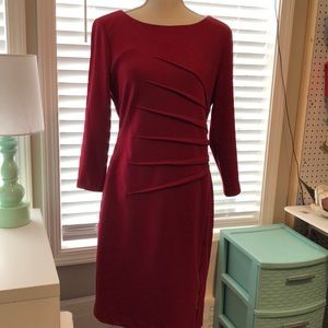 Ivanka Trump size 10 crimson red sheath dress
